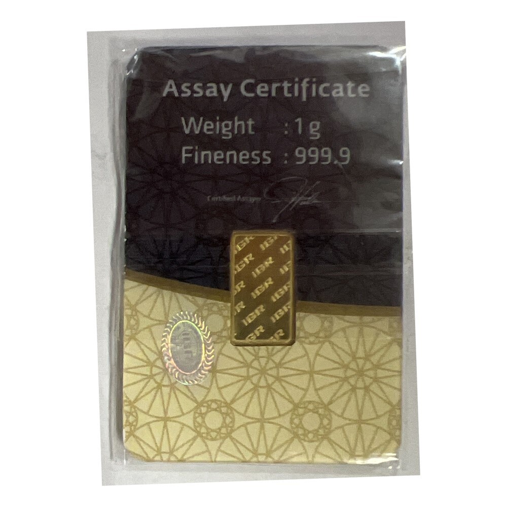 1 gram IGR .9999 Fine Gold Bar – Istanbul Gold Refinery – Sealed Assay