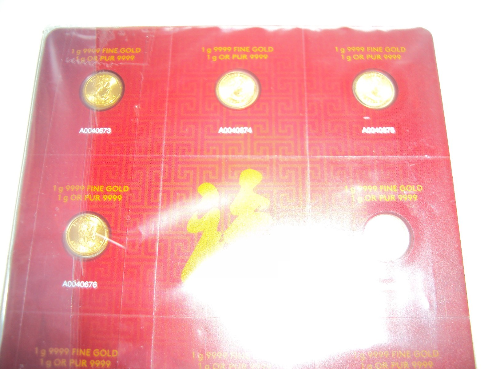 ROYAL CANADIAN MINT 2016 LUNAR NEW YEAR 1 g GRAM 8 MAPLEGRAM8 GOLD COINS NEW RCM