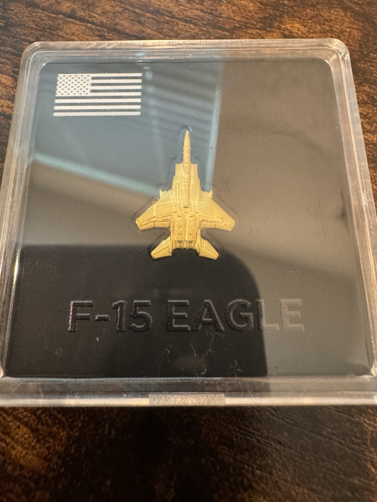 2026 F-15 Eagle Fighter Jet 1/20g Gold Shaped .999 Gold
