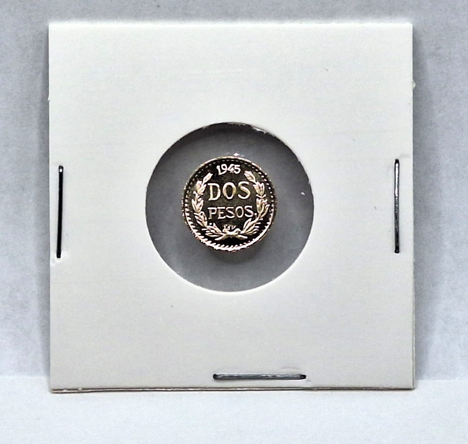 LOT OF 4 ✨ 14K 2 Pesos Gold Coin 🇲🇽💰 Privately Minted *IN Protective Holder*