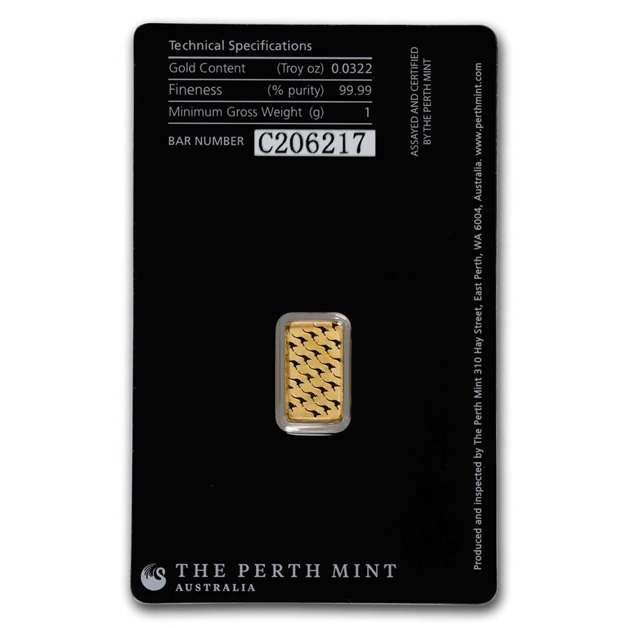 1 gram Gold Bar – The Perth Mint (In Assay)