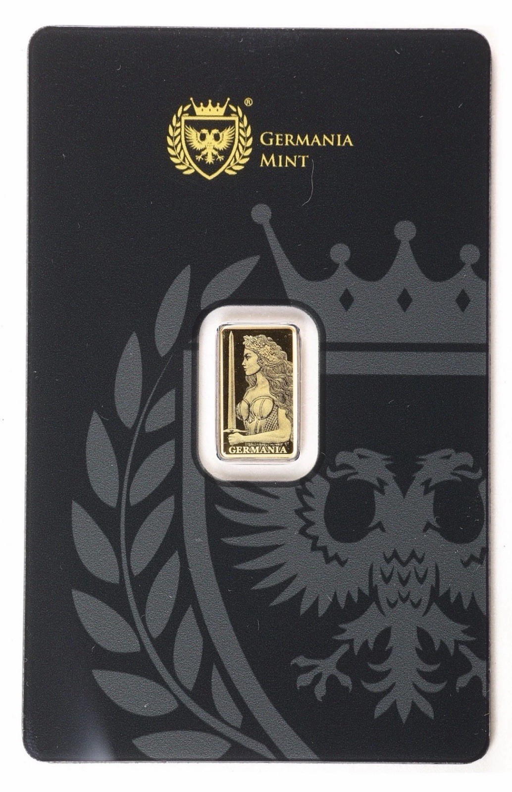 2026 Lady Germania Mint Minted 1/200oz Gold Bar W/Assay Card Uncirculated Proof