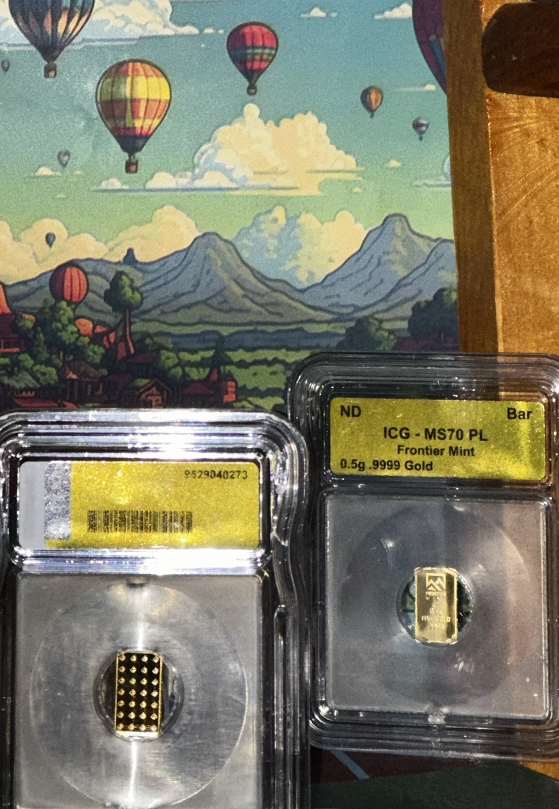 Beautiful Frontier Mint Gold Bar .5g .9999 Fine Graded MS70PL .5 Fine Gold🔥💯