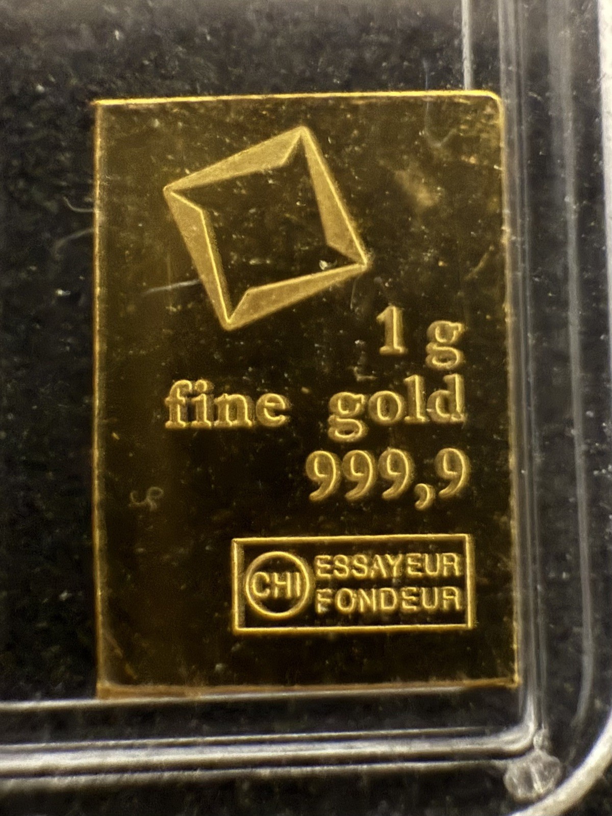 1 Gram Gold CombiBar Valcambi Suisse .9999 Fine Gold Bar (From 25×1 Combibar)