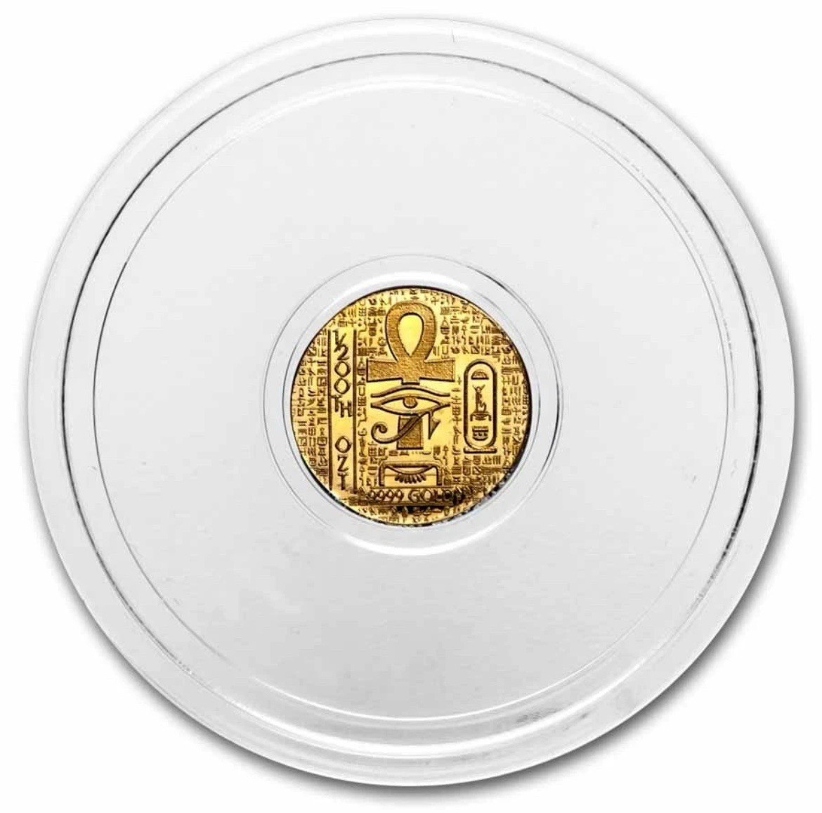 1/200 oz Gold Coin Round: Egyptian Scarab in Case – MPM
