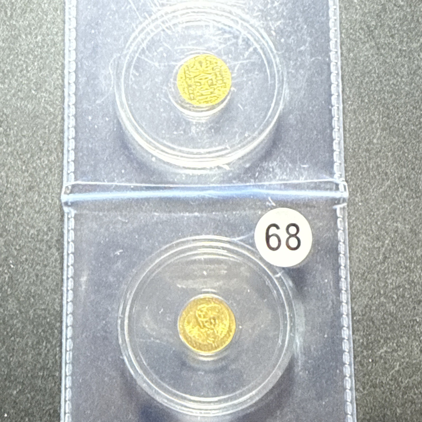 Lot Of 2- 1/200th oz Egyptian Scarab .9999 Fine Gold FRACTIONAL GOLD