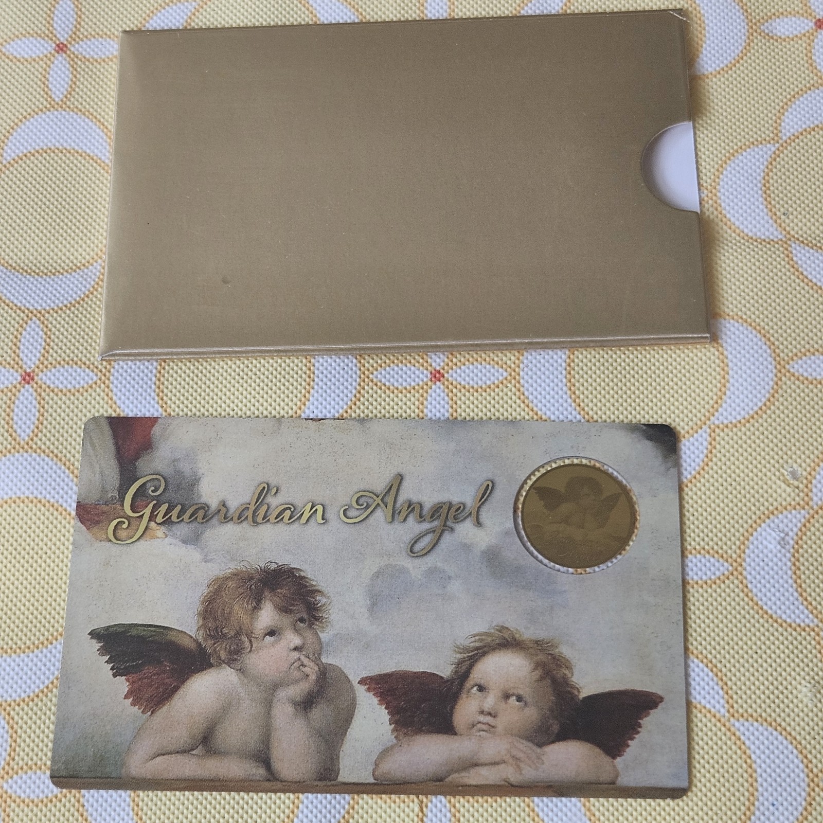 GUARDIAN ANGEL 1/1000 24k Oz .999 Gold in Coin card – 1st listing