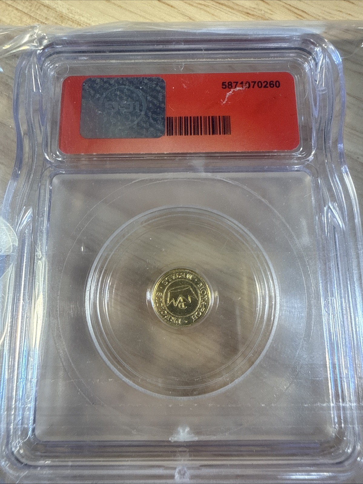 .5 (1/2) gram 0.9999 Fine Gold ICG MS70 Round Monarch Precious Metals Clover 🍀