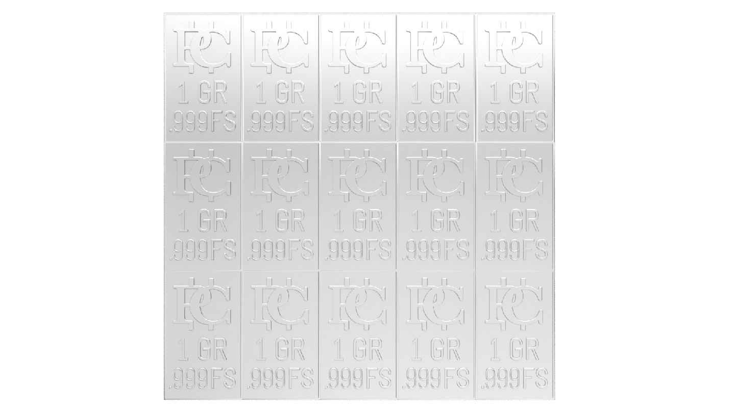 1 Gram of Gold/Silver Snap Bars Breaks into 15 One GR Bars Precious Metal