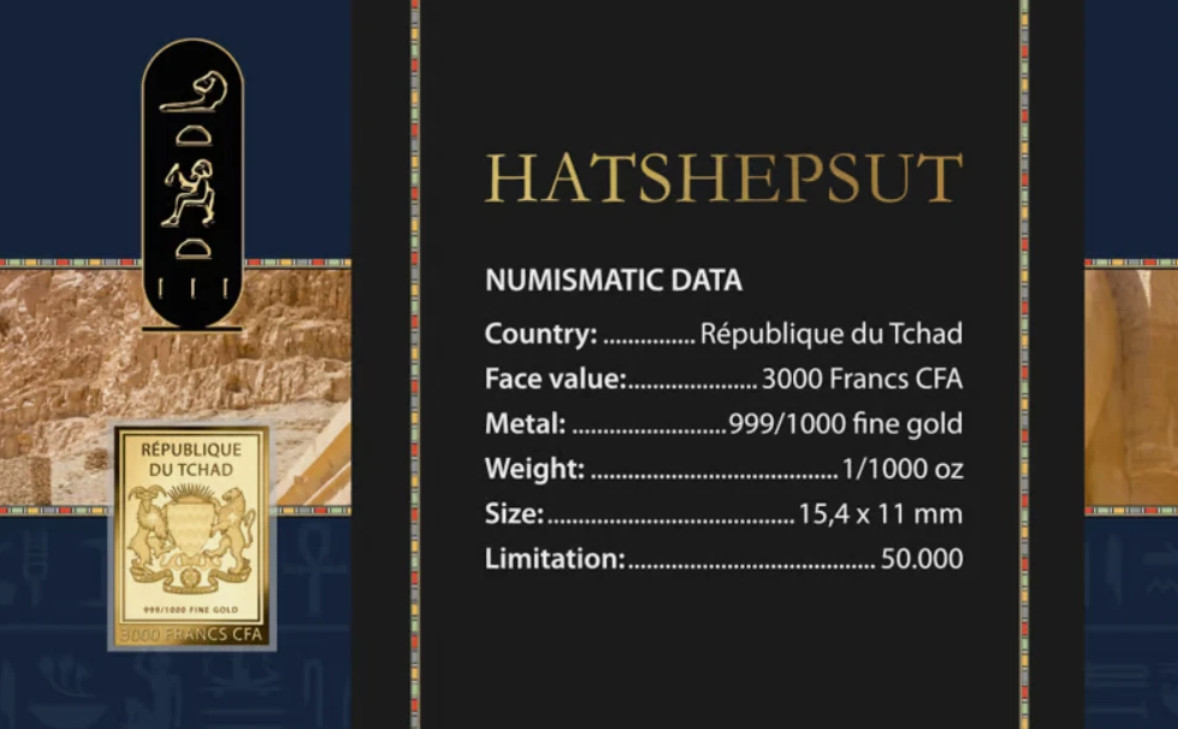 Egyptian Pharaohs collection 1/1000 Oz .999 Gold 5 coin cards in Album