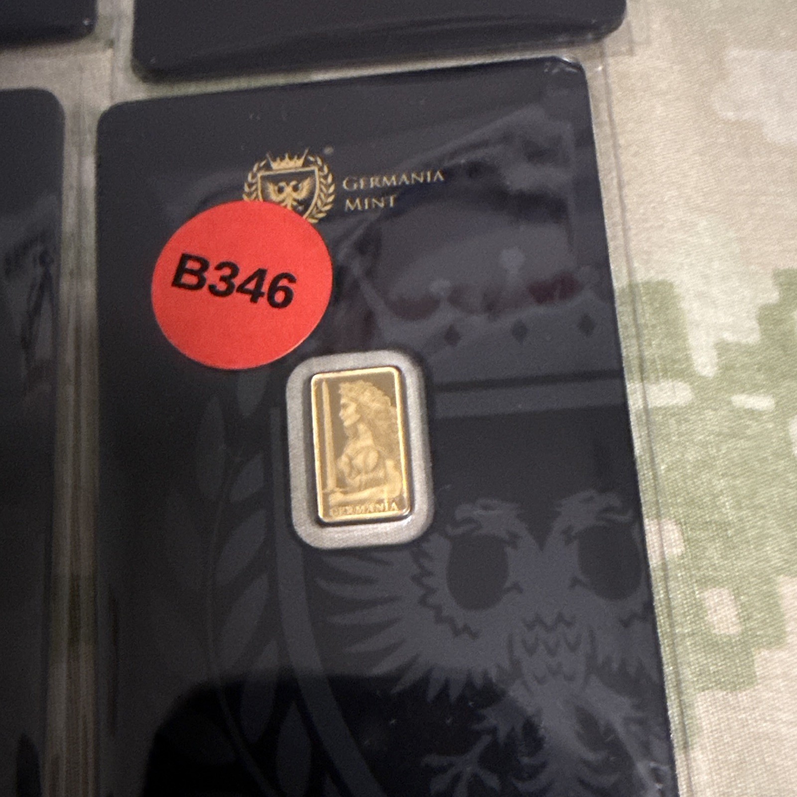 Germania Mint 999.9 Fine Gold Bar 1/200 oz Lot of 4
