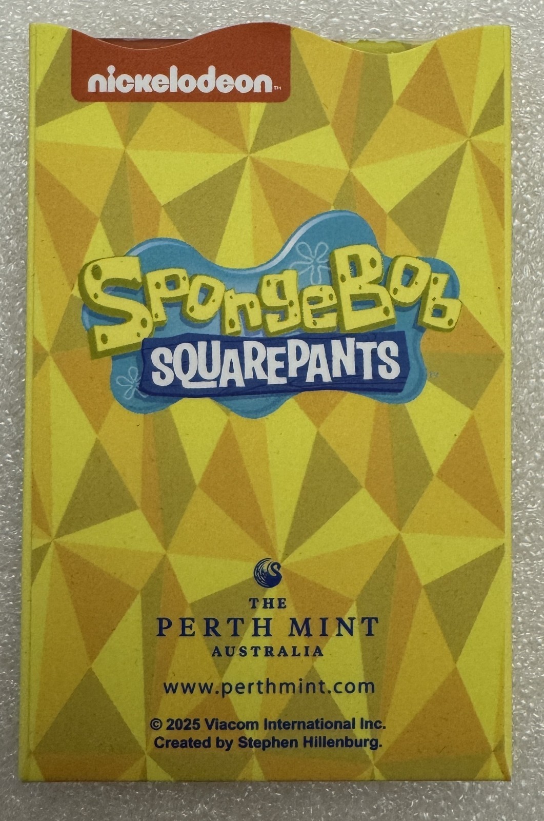 2025 Perth Mint SpongeBob SquarePants 1g Gold Bar .9999 Nickelodeon Sealed Assay