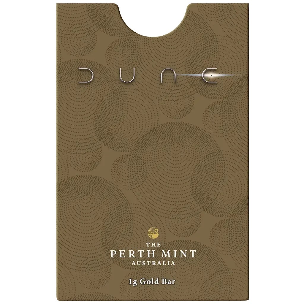2026 Perth Mint DUNE 2026 1g .9999 Gold Minted Bar Minted Bar