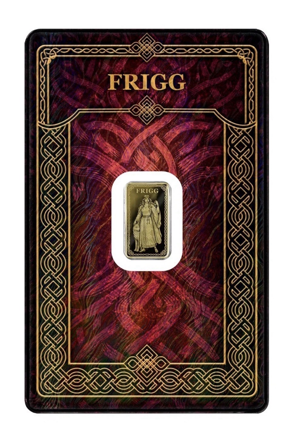 2026 Gods of Germania Frigg 1/100 oz .9999 Gold Proof Bar