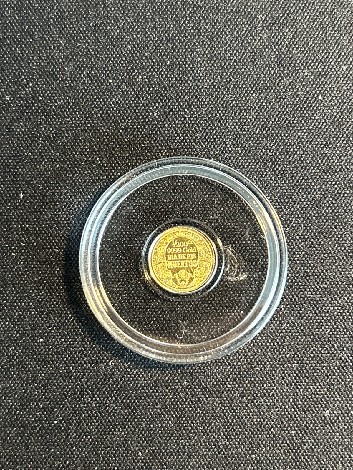 1/200th oz Gold Round, Sugar Skull, Day Of The Dead, Monarch Precious Metals
