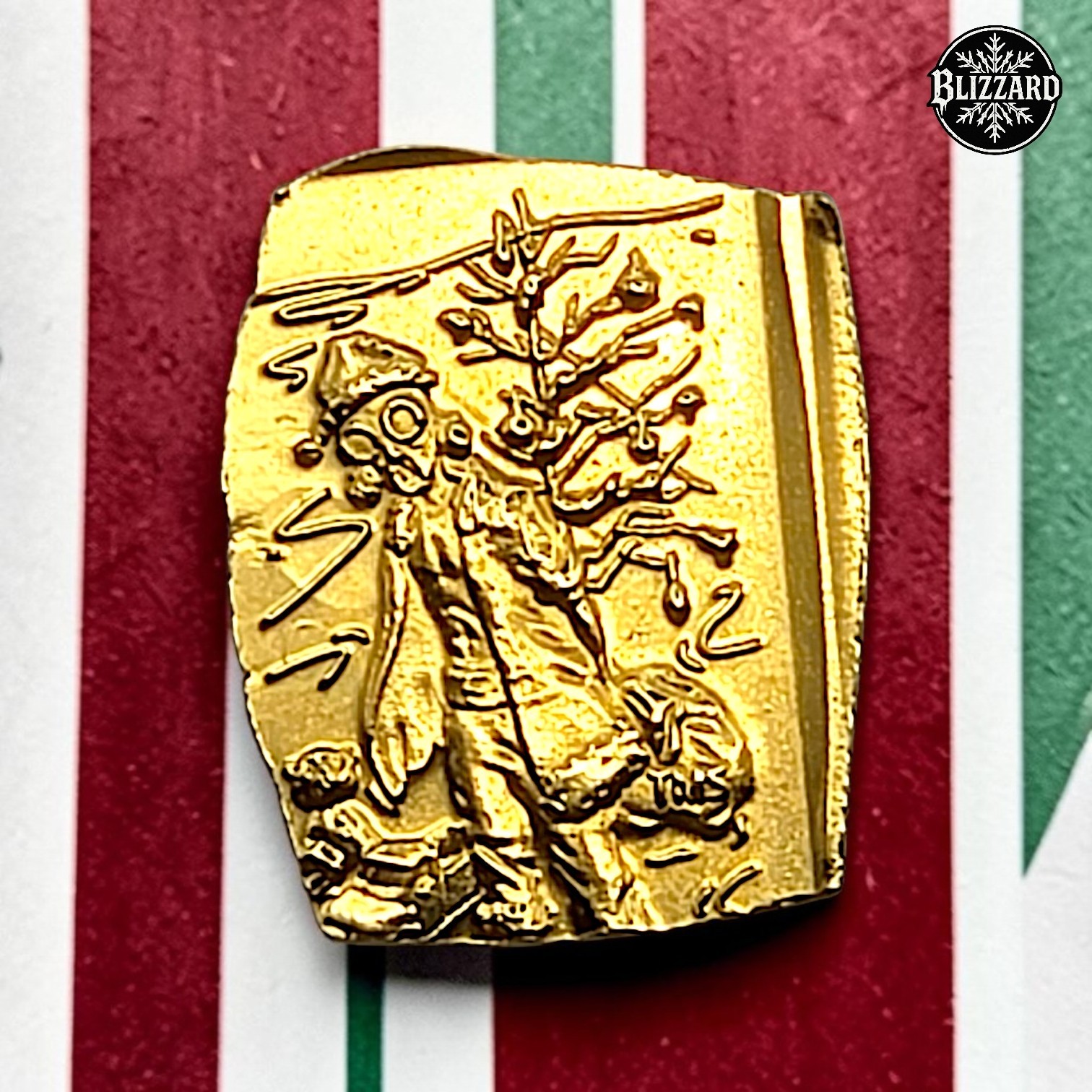 Black Hand Bullion 1g .999 Fine Gold Apocalyptic Christmas Round + Capsule
