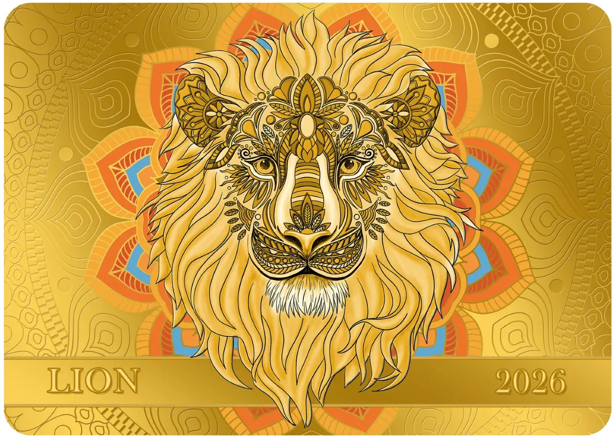2026 Samoa Gold Bar Spirit Animals Collection Lion Gold Proof-like Coin