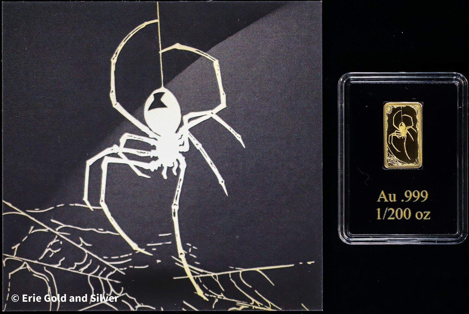 2026 Liberia Black Widow 1/200 oz Gold Bar