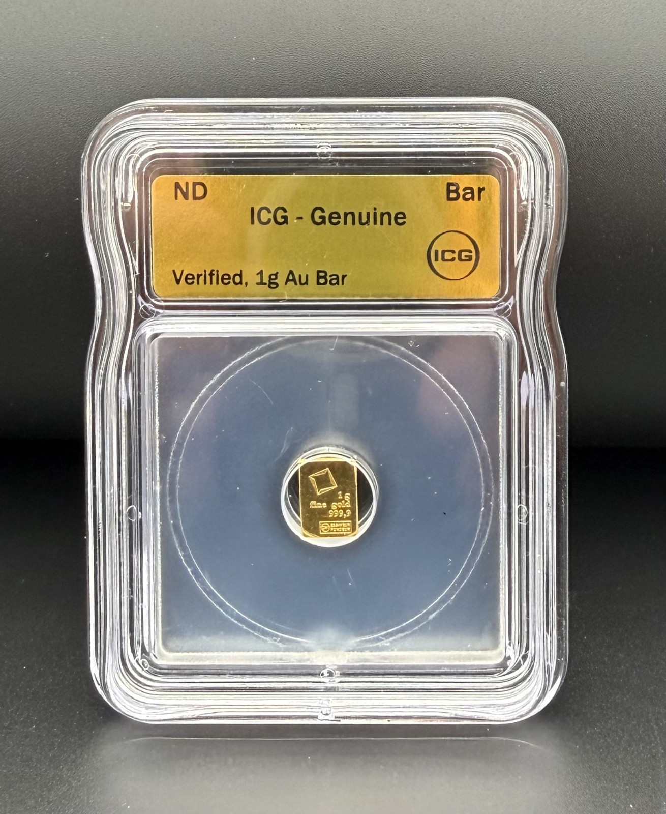 1 Gram Gold Bar ICG Verified Genuine .9999 Fine Gold Bullion Affordable Stacking