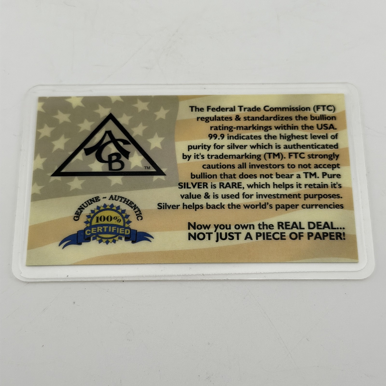 ACB Gold Silver Platinum 1GRAIN Combo Pack BULLION Bars w/COA’s