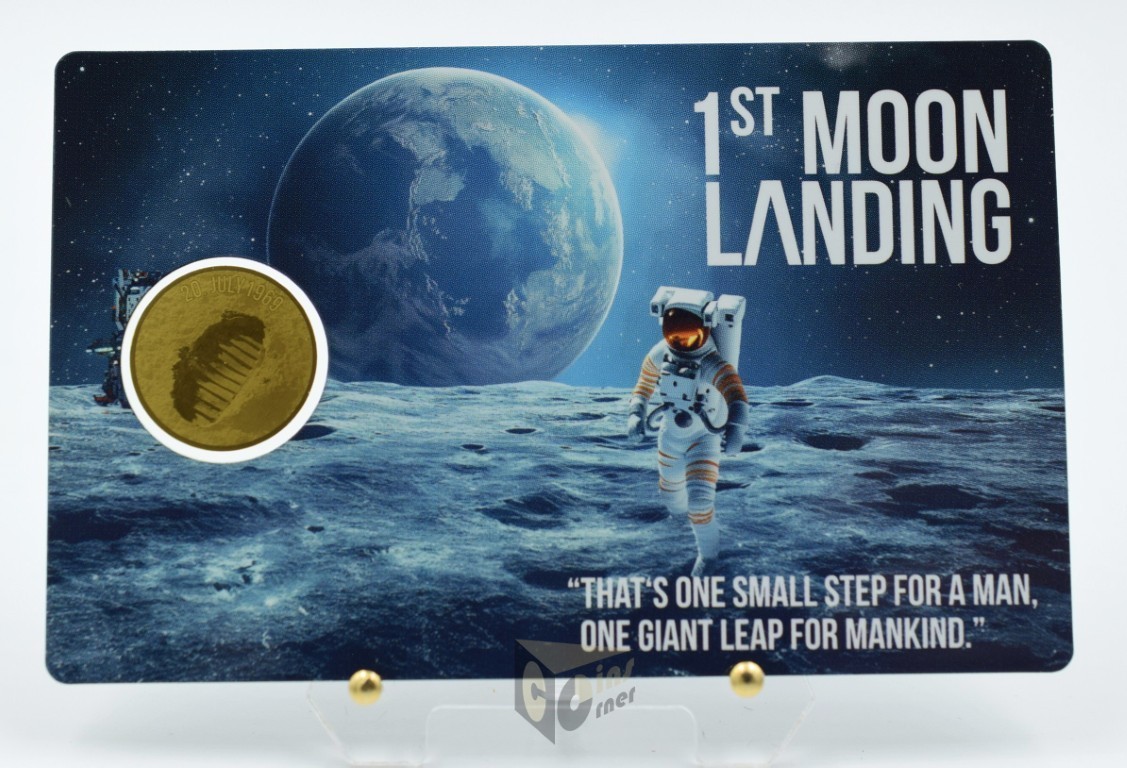 Moonlanding 1/1000 Oz 999 Gold Coin 3000 Francs Chad