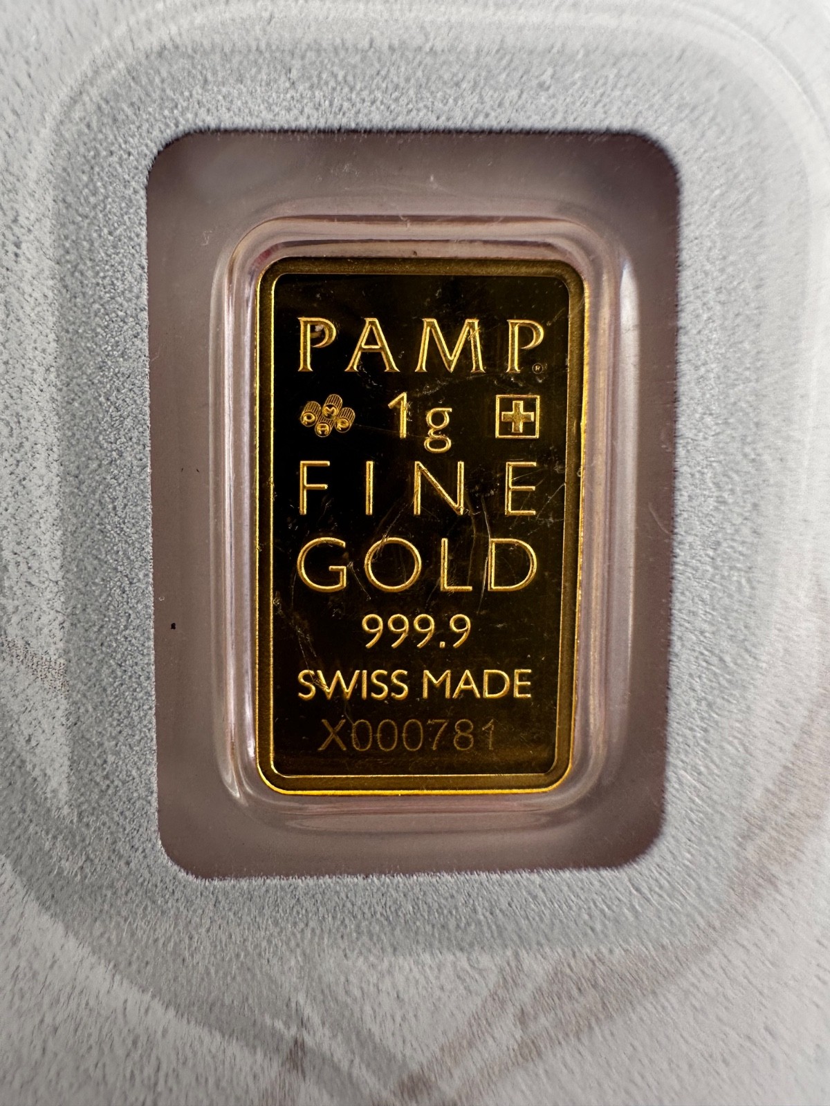 PAMP Suisse Deer / Stag 1g Gold Bar .999 Red Series Switzerland Goldbarren