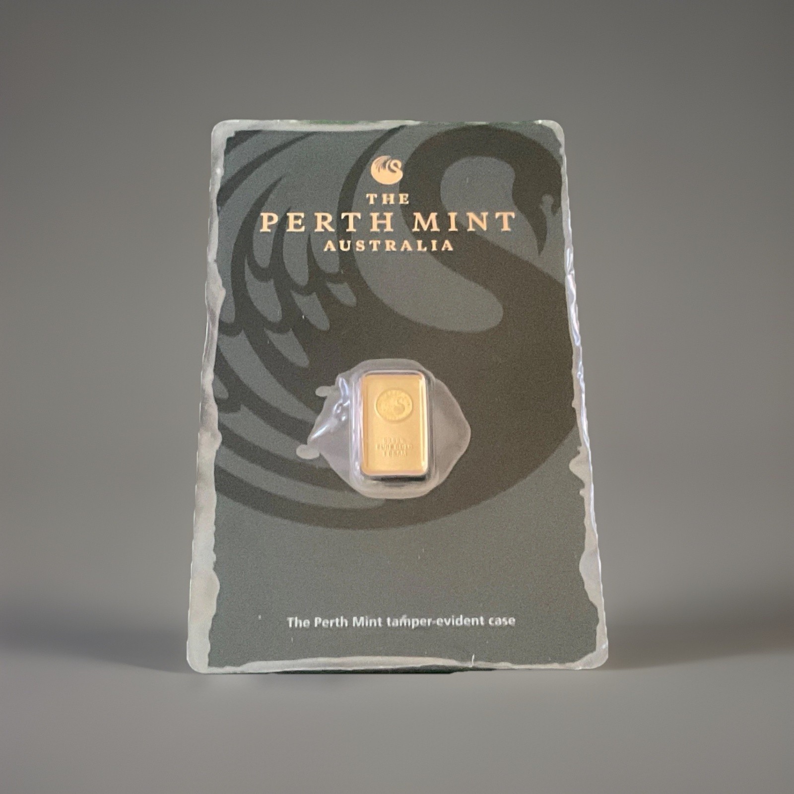 1 Gram Gold Bar on Perth Mint Assay Card – TGD