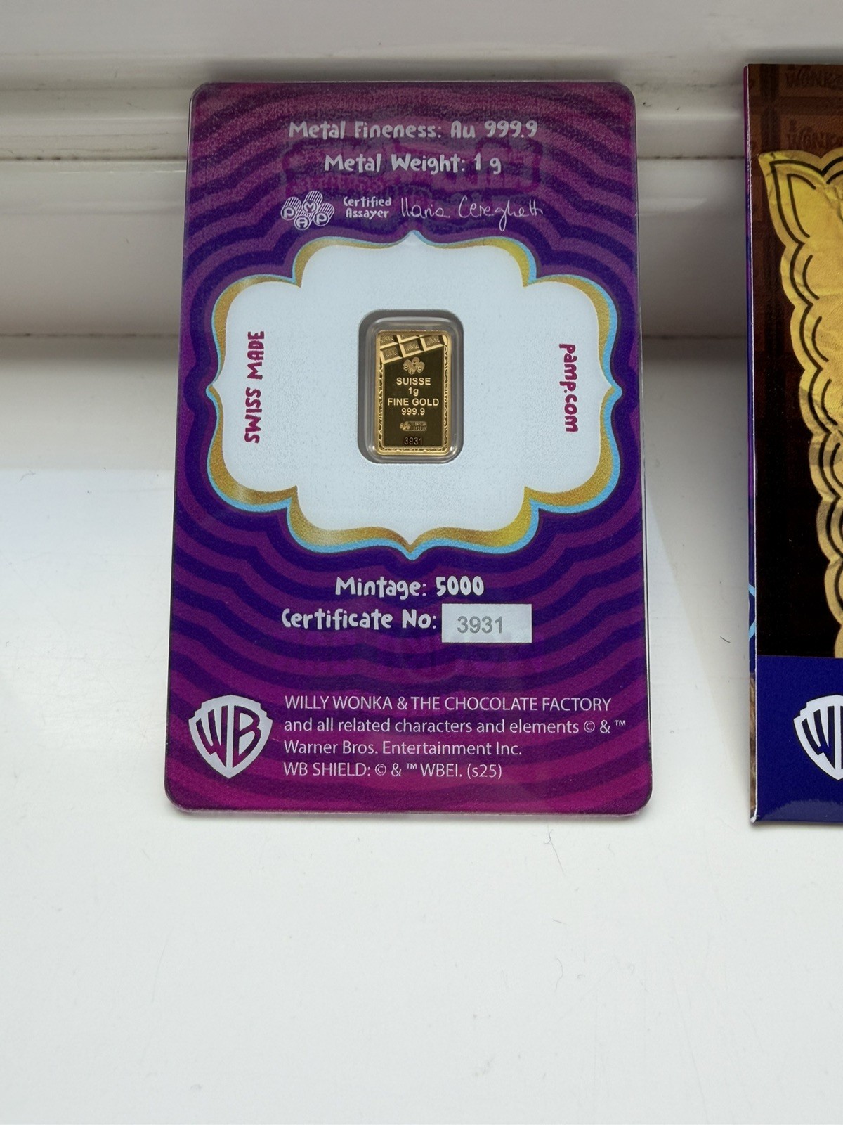 PAMP Willy Wonka 1g pure Gold Bar New Release – In hand ready to dispatch