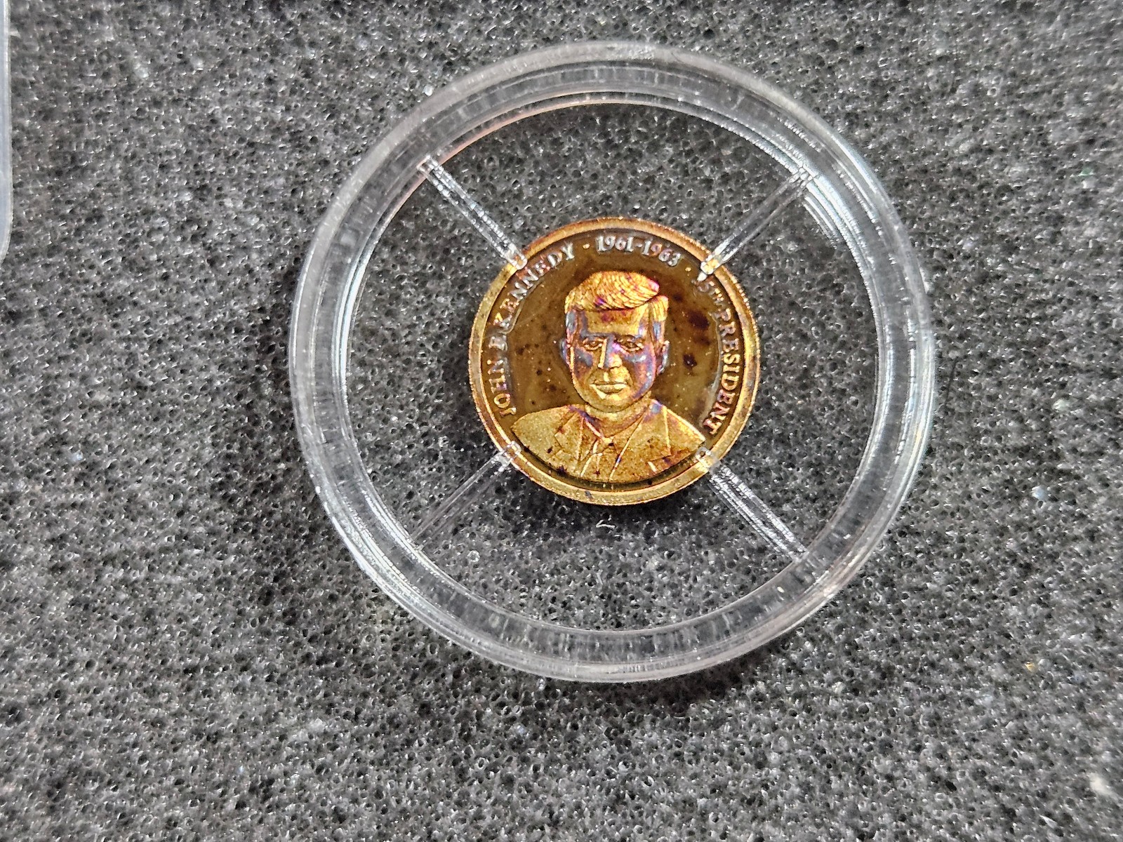 🌟2009 AMERICAN MINT 1/2 g 14k Gold 0.585 Round JOHN F. KENNEDY JFK PRESIDENTS