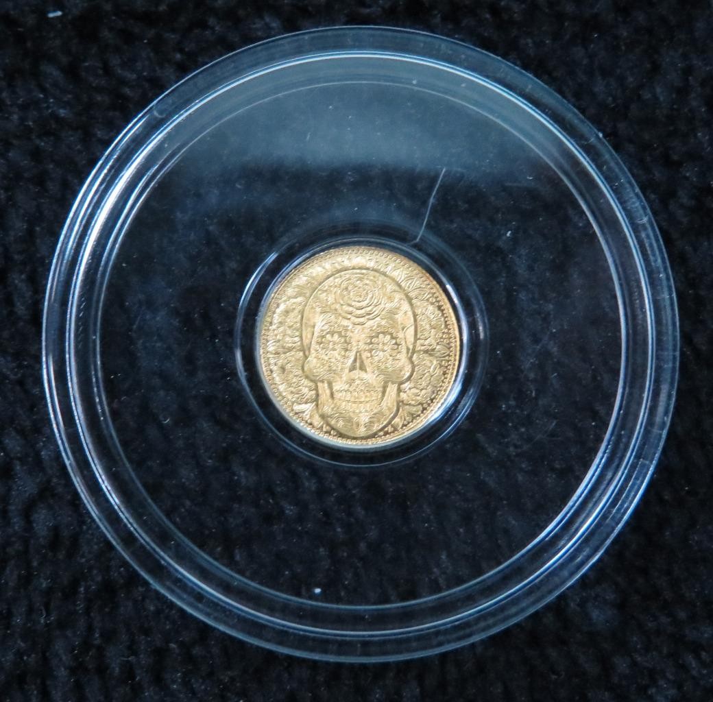 1/200th ounce of .999 Gold *Dia De Los Muertos* in Capsule