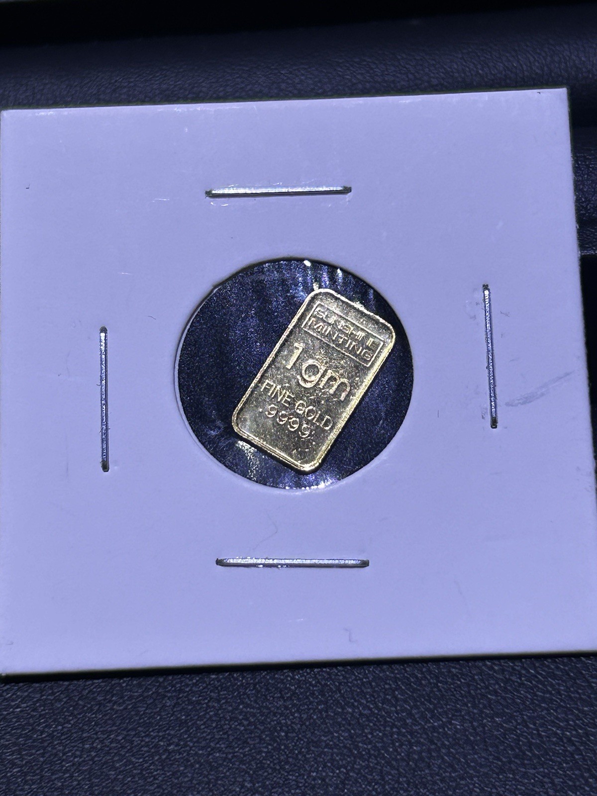 1 Gram Fine Gold Bar Sunshine Minting Fine Gold .9999