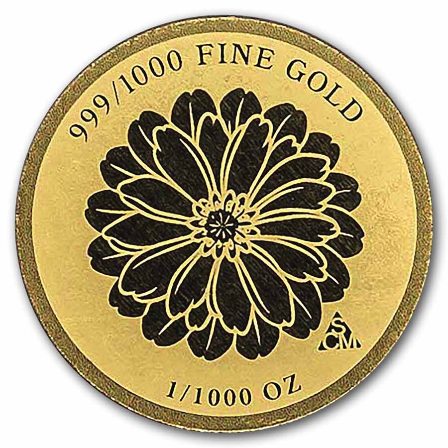 1/1000 oz Gold Round – Congratulations Blume (In Assay)