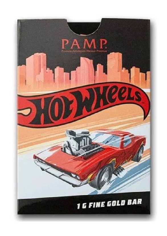 PAMP Suisse Hot Wheels Race to Win 1 Gram .9999 Fine Gold Bar! 5,000 Minted 🏎💨