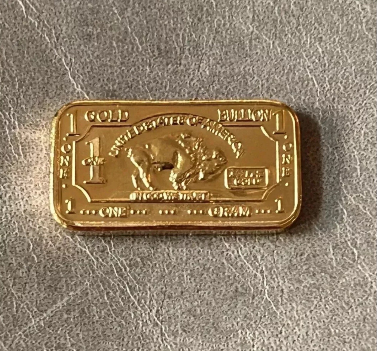 (6) 1 Gram – Gold Buffalo Bullion Bar .999 Fine 24k GOLD BARS