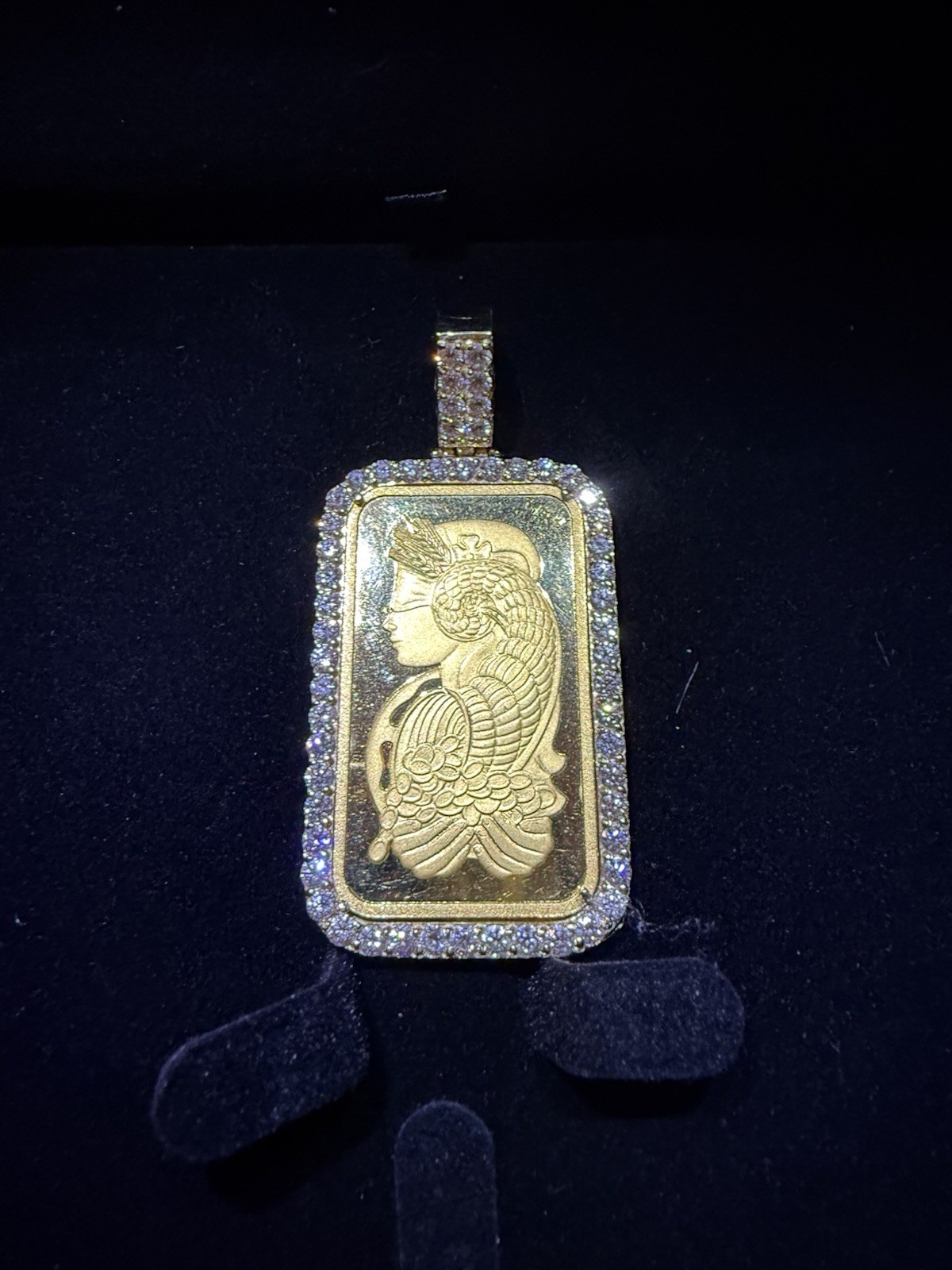 1 Ounce 24Karat Suisse 1oz Pamp Bar Pendant