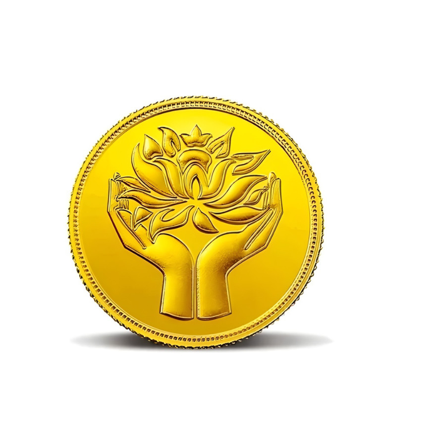 Pamp MMTC Lotus 1 Gram Gold Round – Large Card Assay