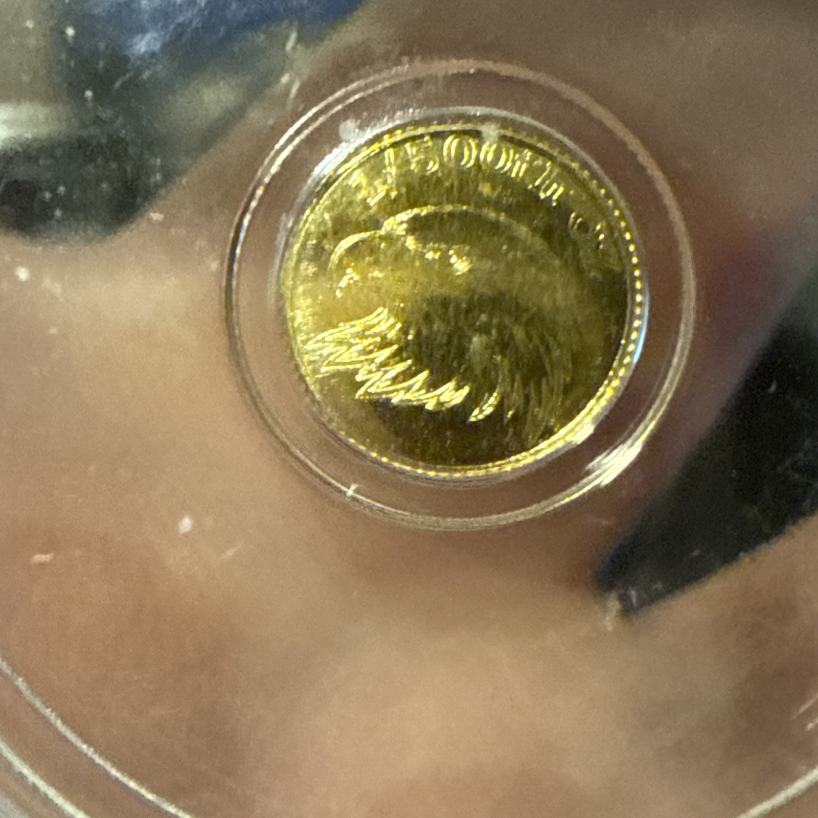 ​1/500 oz Gold Round Eagle Head ICG MS70 Monarch Precious Metals Fractional