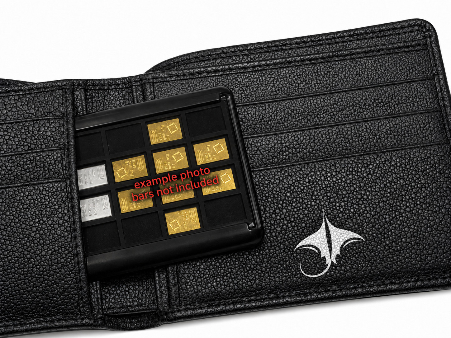 Element Card with 1g Silver Valcambi Combibar Bullion Bars Case Wallet