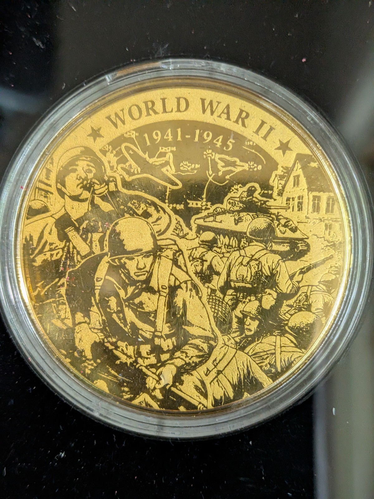 2024 American Mint 99.9% Gold World War II WW2 Military History 1/200oz AGW