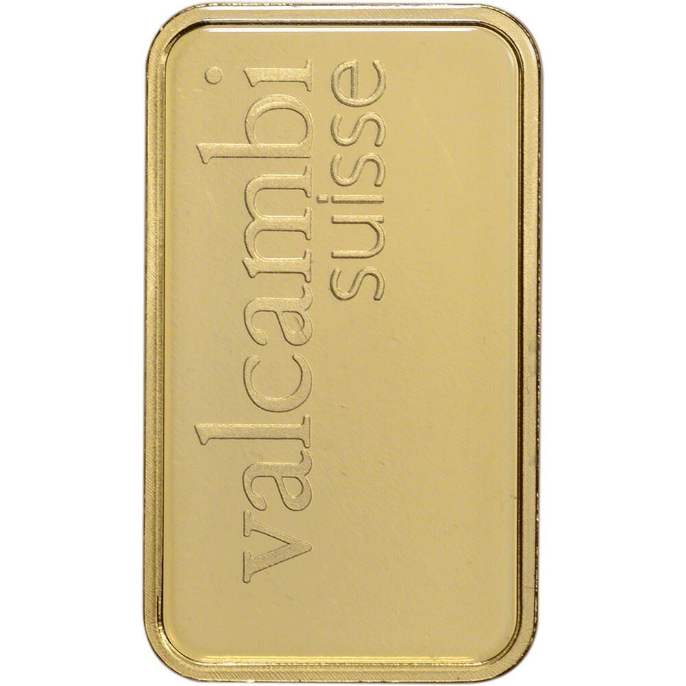 20 gram Gold Bar – Valcambi Suisse – 999.9 Fine in Sealed Assay