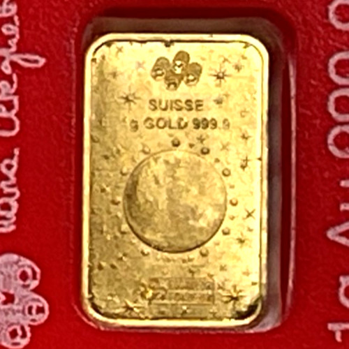 2026 1 Gram PAMP Suisse Lunar Legends 1,000 Mile Horse Multigram .9999 Gold Bar