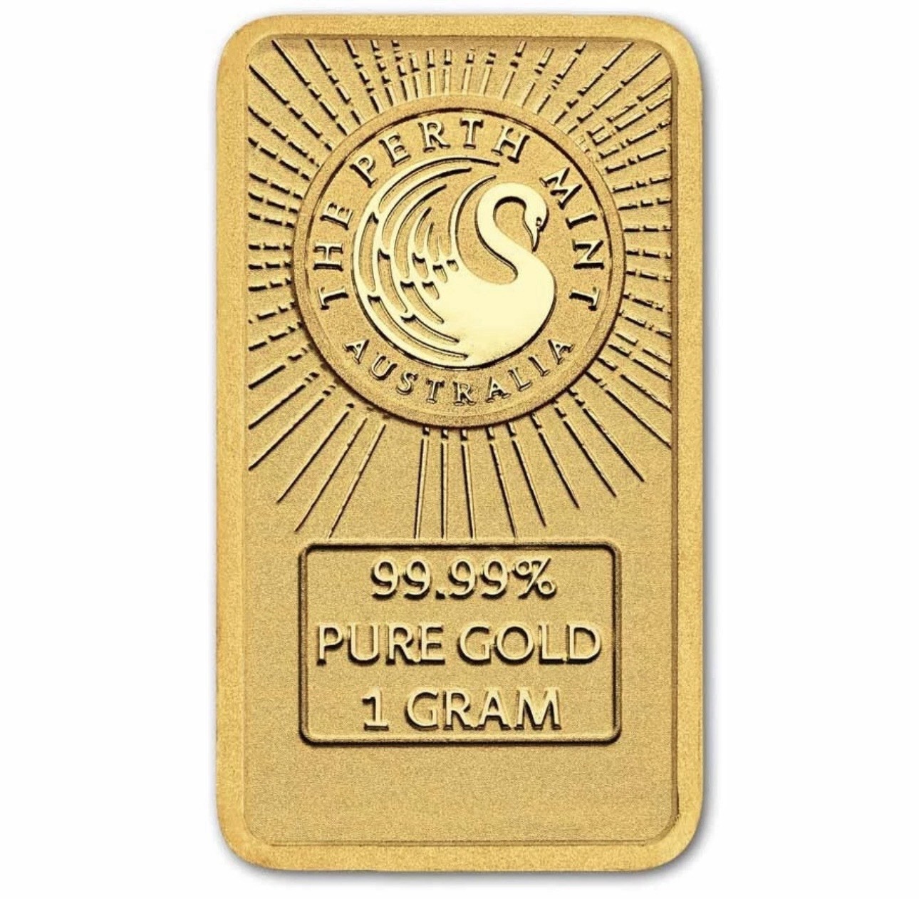Dune 1 Gram Pure Gold Coloured Bar in Assay Card Perth Mint