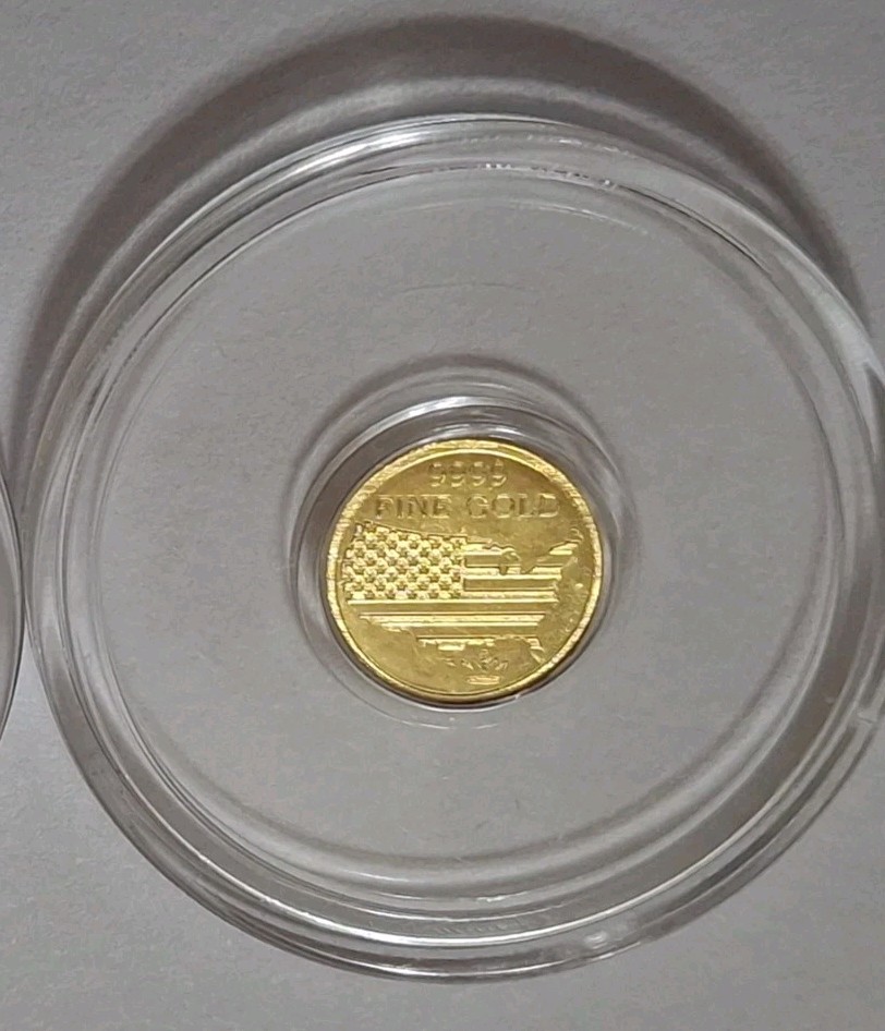 Monarch Metals 1/200oz Gold Tactical Skeleton In Capsule