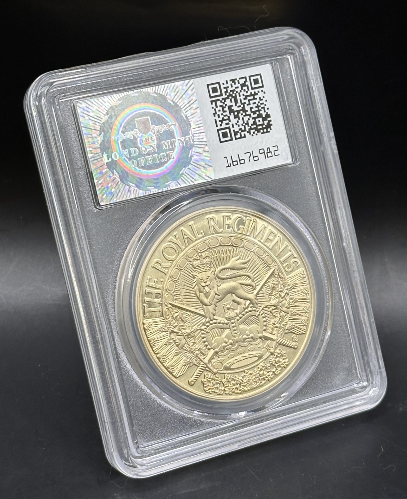 The Royal Regiments S2 The Rifles Commemorative Coin in Airtight display case
