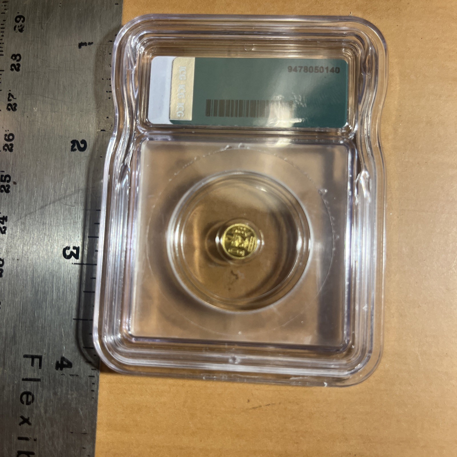 ICG Eye Of Ra Gold Round MS70 Bullion 1/500th Oz .999 Pure Metal Monarch Mint