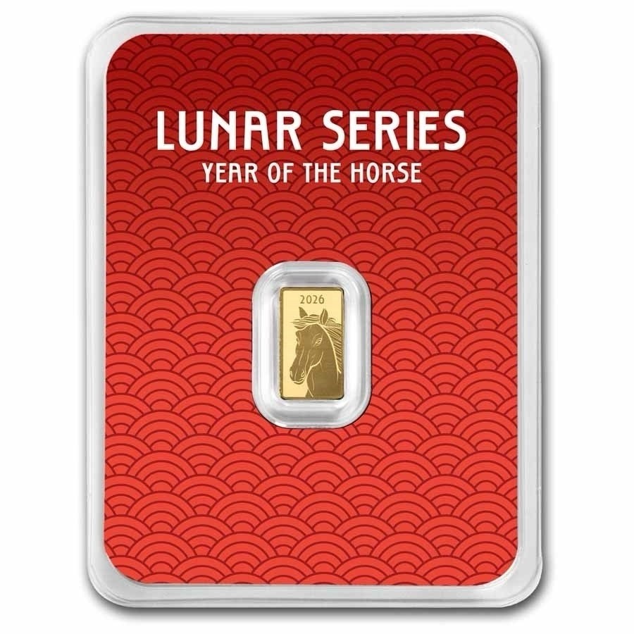 2026 1 Gram Gold Bar Lunar Series Year of the Horse