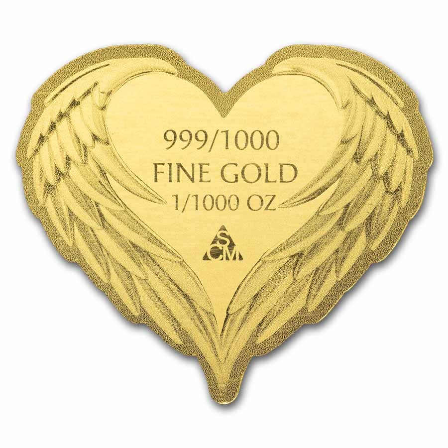 1/1000 oz Gold Bar – Guardian Angel (In Assay)