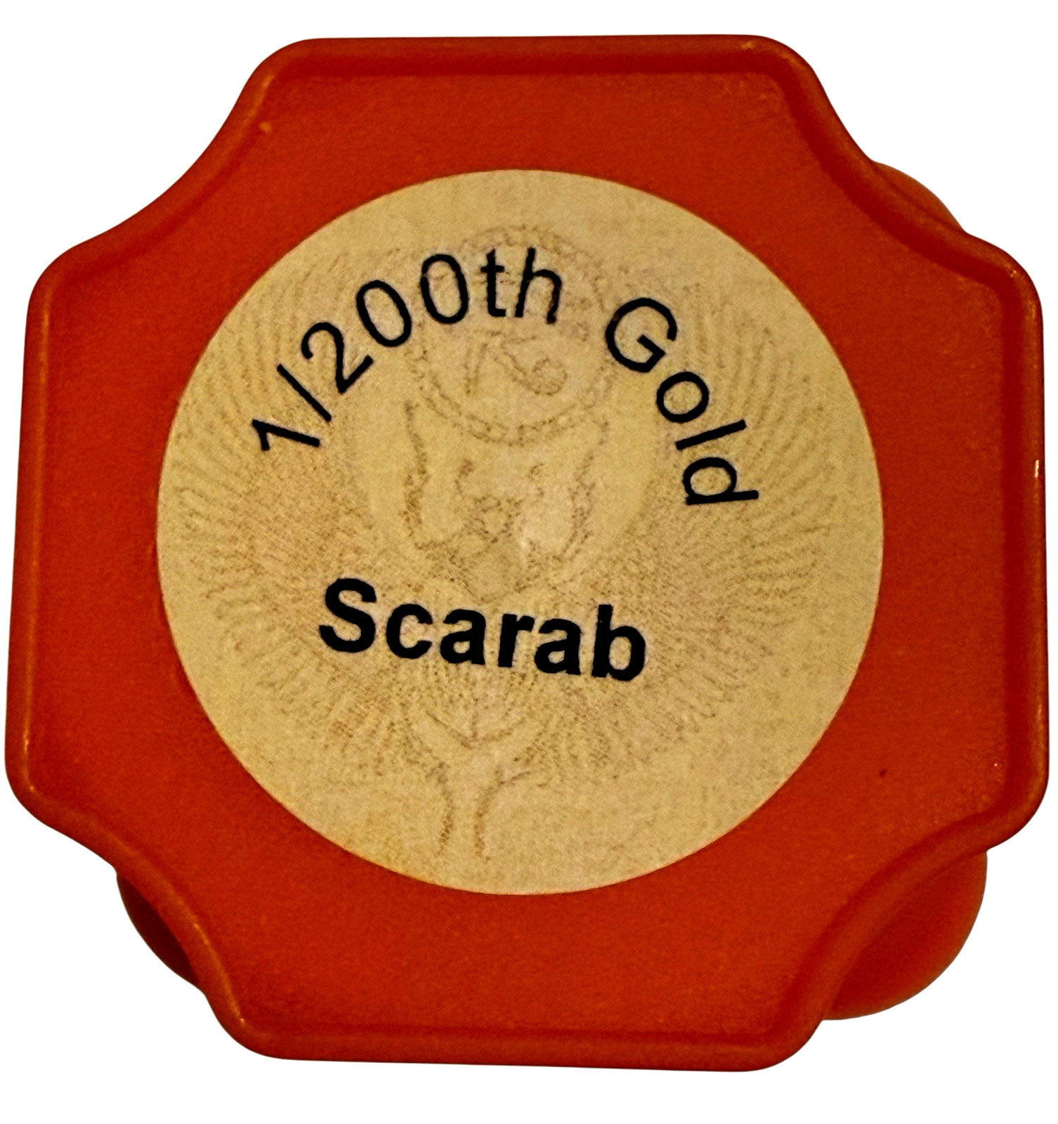 1/200 OZ MONARCH EGYPTIAN .9999 FINE GOLD ROUND IN SEALED CAPSULE BU