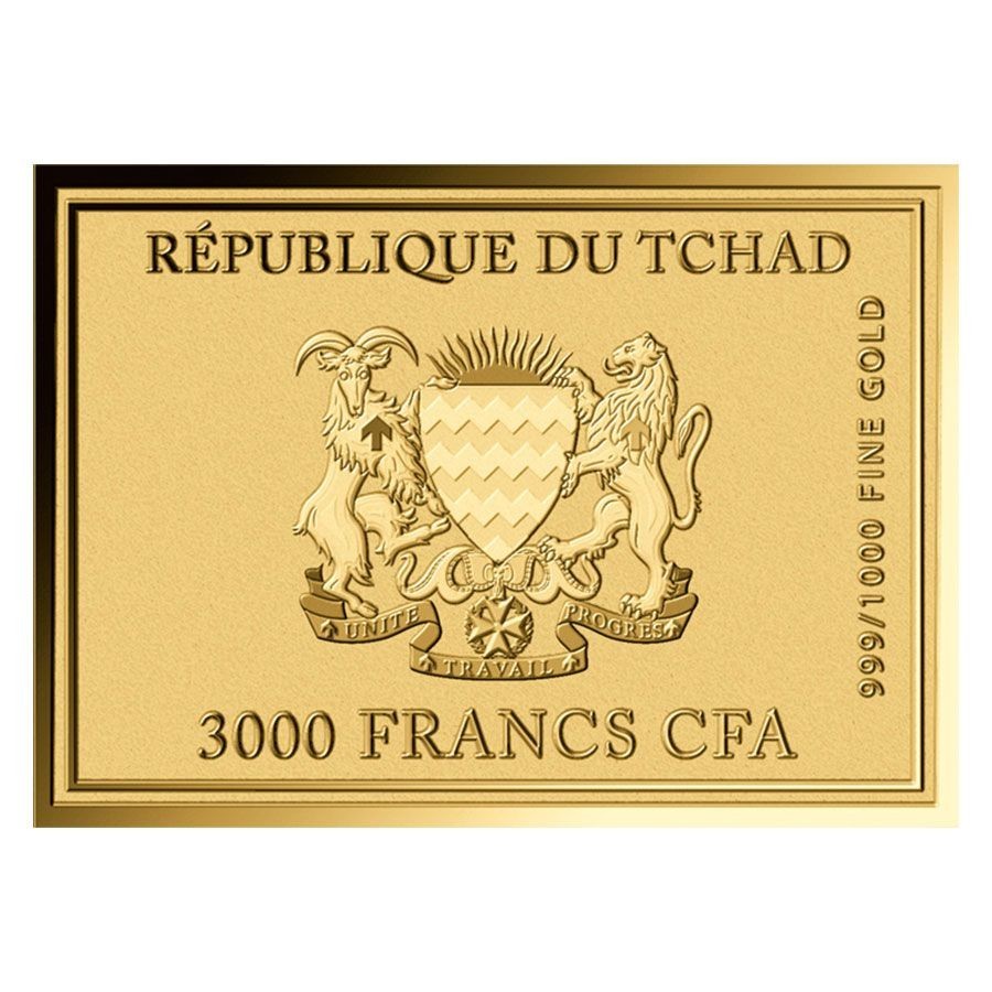 Van Gogh The Siesta 1/1000 Oz Gold 999 Coin card
