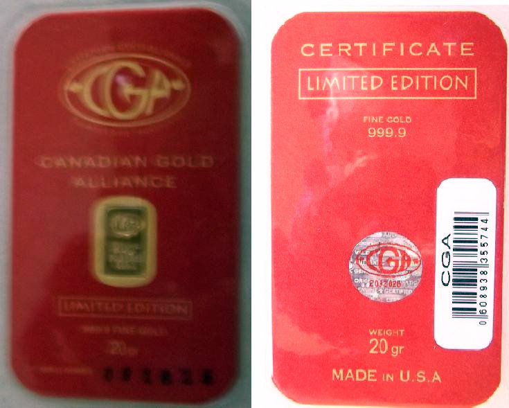 5 1 GRAlN 24K PURE 999.9 FINE CERTIFIED GOLD BAR BULLION GRAND SLAM SET